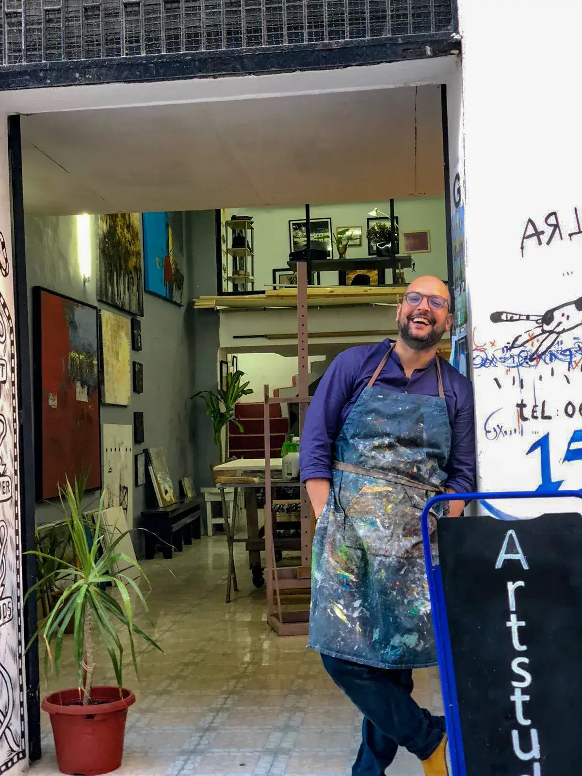 Painting Workshop & Art City Tour in Tangier with Mohamad Debdoubi - Gallery